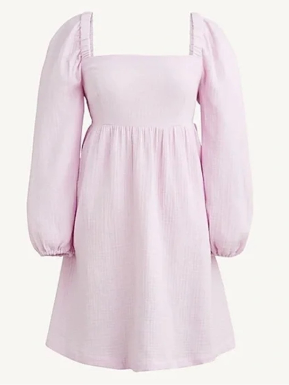 J. Crew willow squareneck dress double gauze